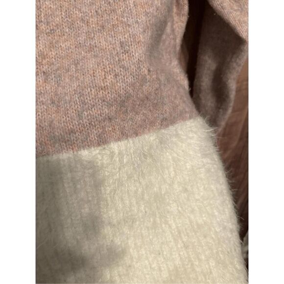 AD Adyson Parker Small sweater white pink 2% wool color block - Picture 4 of 7